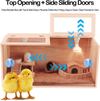 80CM Chick Brooder Box Wood with Digital Thermostat for Chicks Quail Hamsters AU