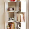 5 Tier Corner Bookshelf Open Display Bookcase for Study Office Books Organiser