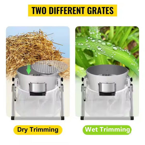 19" Electric Bud Trimmer Wet Dry Hydroponic Cutting Machine Plant Bud Leaf Trim