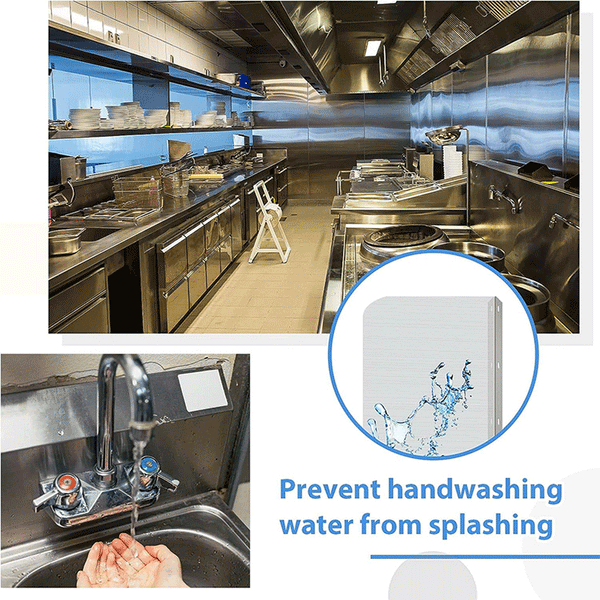 Kitchen Sink Splash Guard Kit for Kitchen Bathroom Waterproof Wall Mounted Guard