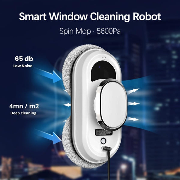 Window Cleaning Robot 5600pa Suction Smart Glass Cleaner Robot Window Washer AU