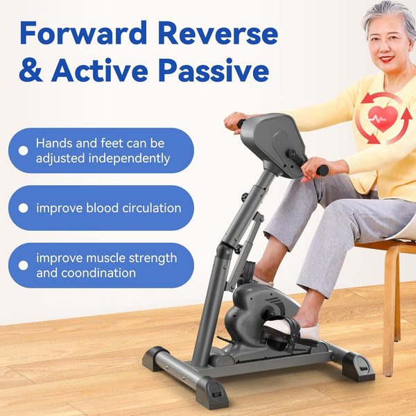 Legs Arms Electric Exercise Bike Physical Therapy Assisted Rehab For Seniors