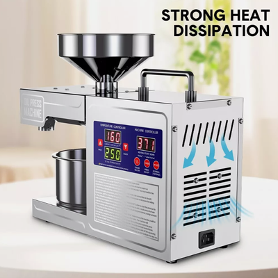 820W Automatic Oil Press Machine Commercial Home Oil Expell Stainless Steel 220V