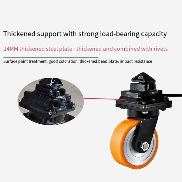 8" Super Heavy Duty ISO Shipping Container Caster Wheels With Directional Lock