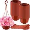 24PCS Plastic Hanging Plant Pots 17cm Hanging Plant Containers Hanging Planters