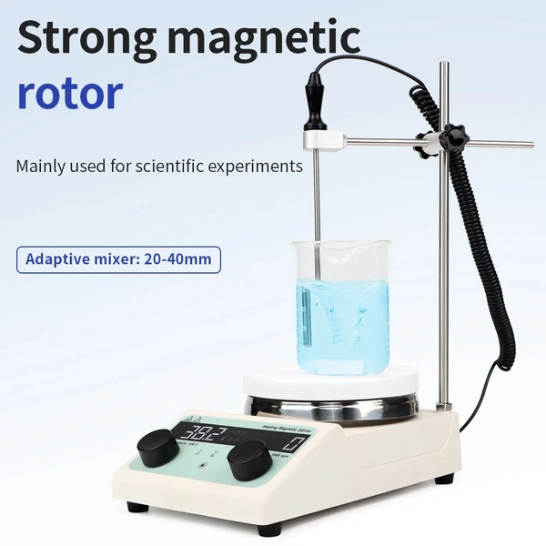 3000ML Electric Magnetic Stirrer with Hotplate and Stirring Bar For Chemical Lab