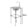 Free Standing Stainless Steel Vegetables Wash Basin Kitchen Sink with Bracket AU