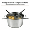 Stainless Steel Noodle Strainer Fry Basket Hot Pot Colander 15cmx15cmx18cm