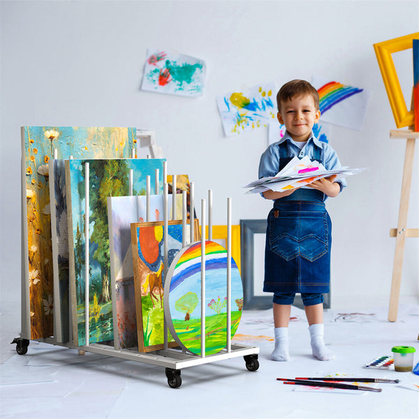 Art Drying Rack Painting Canvas Storage Rack Metal Drawing Storage Rack