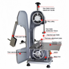 Heavy Duty Butcher Band Saw Frozen Meat Cutting Machine Workbeach 18.5" x 13"