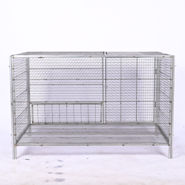 Poultry Cage Chicken Coop With Trough For Farming Breeding And Poultry Raising