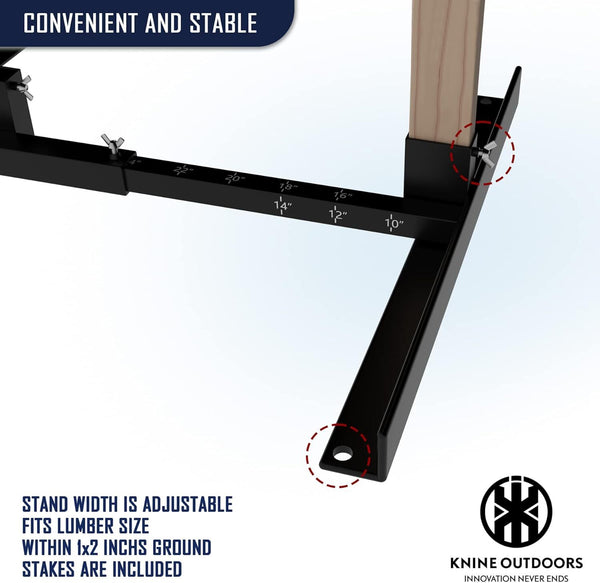 Steel Shooting Targets Stand Foundation Paper Targets Holder Adjustable Base
