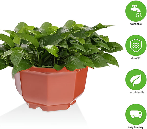 24PCS Plastic Hanging Plant Pots 17cm Hanging Plant Containers Hanging Planters