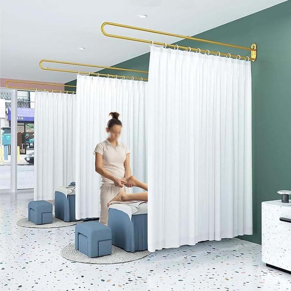 200cm Room Divider Panel Privacy Screen Partition Divider Salon Beauty Spa+Pole