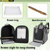 Portable Bird Carrier Cage Bag Breathable Parrot Out Backpack Pet Travel Box Car
