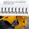 8 PCS Stump Grinder Teeth Fit Vermeer Yellow Jacket Replacement Accessories