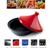 Kitchen Ceramic Tagine Household Red Tagine Pots Ceramic Cookware Soup Pot AU