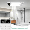 4-In-1 Bathroom Ceiling Heater with Cooling Fan Exhaust LED Light Romate Control