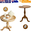 Wooden Round End Table  Round Wooden Coffee Table For Living Room Vintage Accent