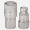 1/2" BSP Flat Face Hydraulic Couplers Skid Steer Bobcat Quick Connect Fittings