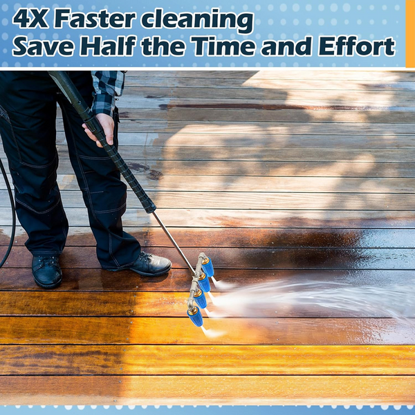 4-in-1 Turbo Nozzle Pressure Washer 4000 PSI 360° Rotating Turbo Nozzle 1/4''