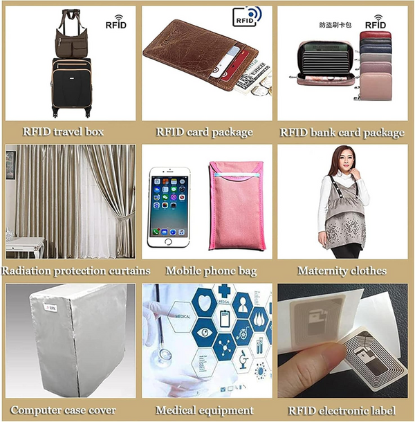 1X1.5M Signal Blocking Material RFID EMF Shielding Silver Fabric Faraday Cage AU