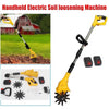 Cordless Cultivator Tiller Rotary Hoe Mini Electric Rototiller w/ 2 Battery
