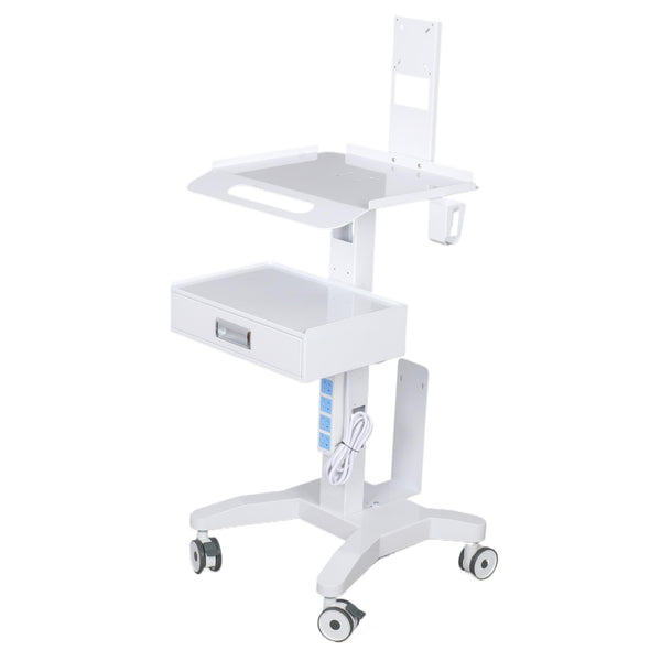 Rolling Dental Lab Trolley Cart With Drawer Intraoral Scanner Holder Workstation