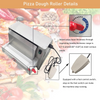 Electric Pizza Dough Roller Sheeter 0.03"-0.21" Thickenss Adjustable for Φ3"-15"