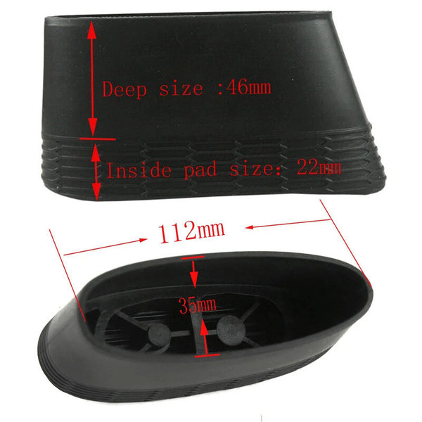 Rifle Shotgun Slip on Recoil Pad Butt Gun Accessories Protector Stock Rubber