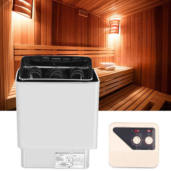 6 KW Sauna Heater 220V Dry Sauna Stove Stainless Steel External Control Home SPA
