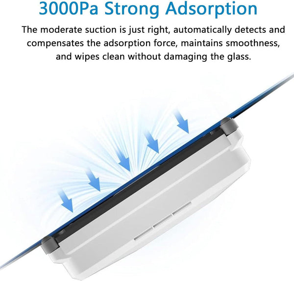 Window Cleaning Robot 3000Pa Remote Control Dual Water Spray Home Window Cleaner