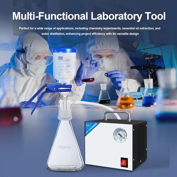 Lab Vacuum Filtration Distillation Apparatus 1000ML Filtering Flask 300ml Funnel