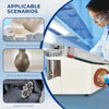 Twin-Pen Sandblaster With Led and Glass Window For Surface Treatment of Material
