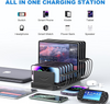 10 Port USB Charge Hub Station Multi-Device Charging Dock for Phones iPad Tables