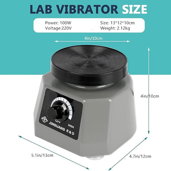4*4"/6*8" Dental Lab Vibrator Oscillator Variable Speed Vibrator Shaker Antislip