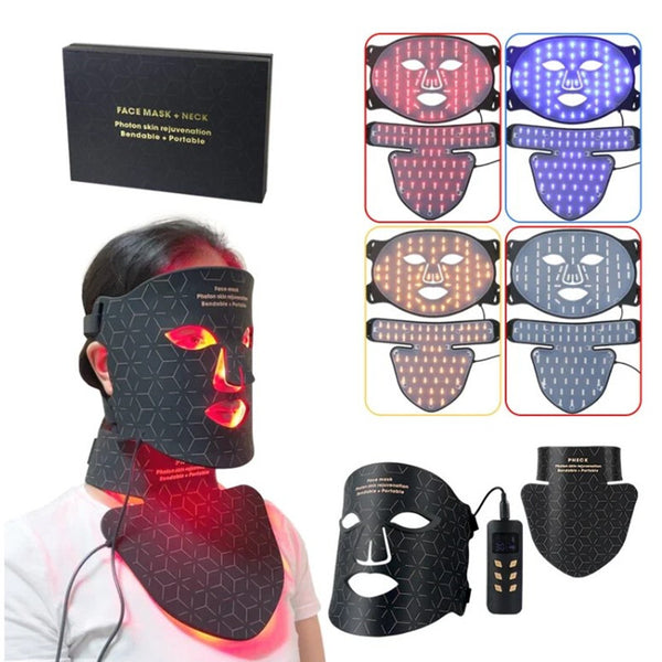 240 Lights Face Neck LED Mask Portable Skin Care Red Light Therapy for Face AU
