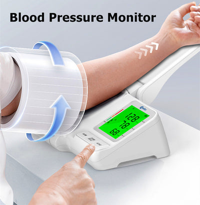 Automatic Blood Pressure Monitor Upper Arm Electronic Sphygmomanometer BP LCD