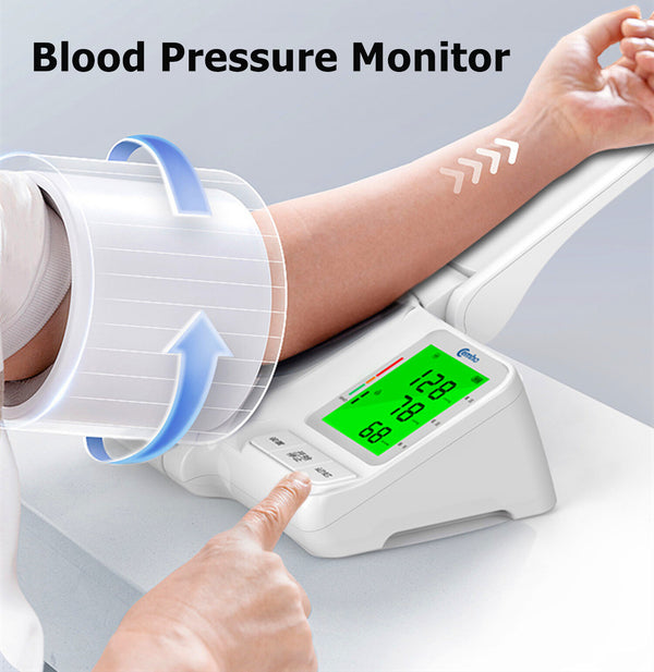 Automatic Blood Pressure Monitor Upper Arm Electronic Sphygmomanometer BP LCD
