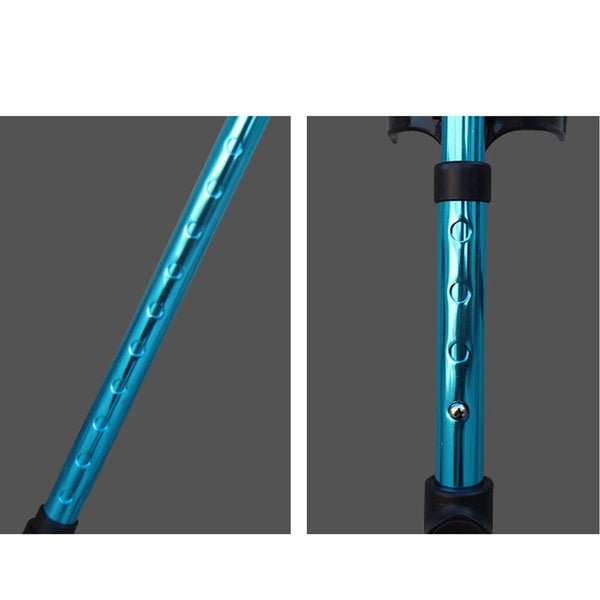 Adjustable Forearm Elbow Crutch Foldable Stick Aluminum Alloy for 140-185cm