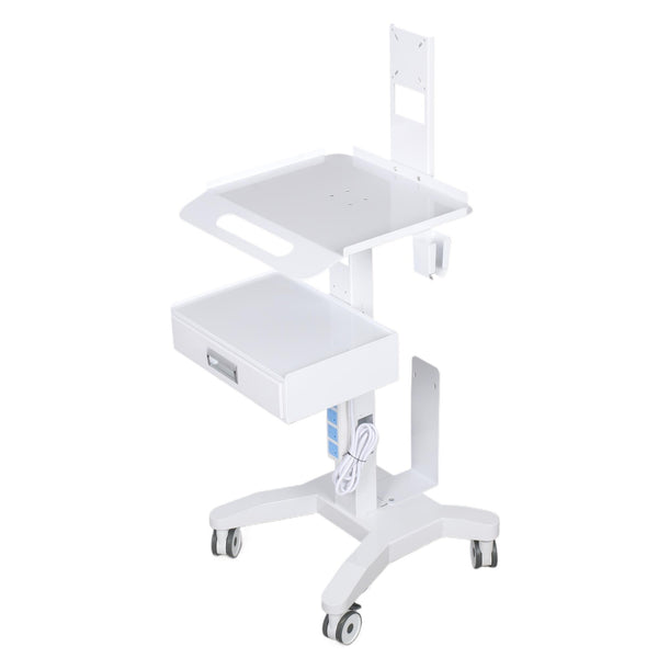 Rolling Dental Lab Trolley Cart With Drawer Intraoral Scanner Clinic Laptop Rack