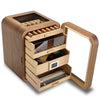 5 Tiers Cigar Humidor Cabinet 110 CT Cedar Wooden Cigar Box Digital Hygrometer