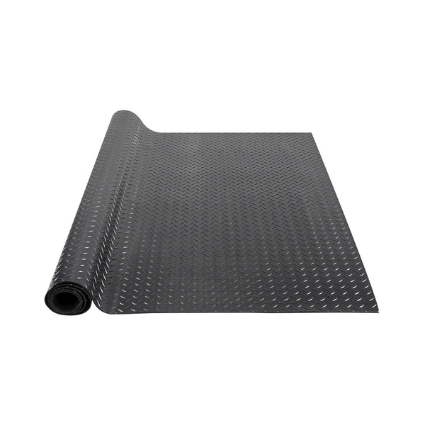 Diamond-Plate Rubber Flooring Roll 3mm Thick Garage Floor Mat 1*5M Anti-Slip