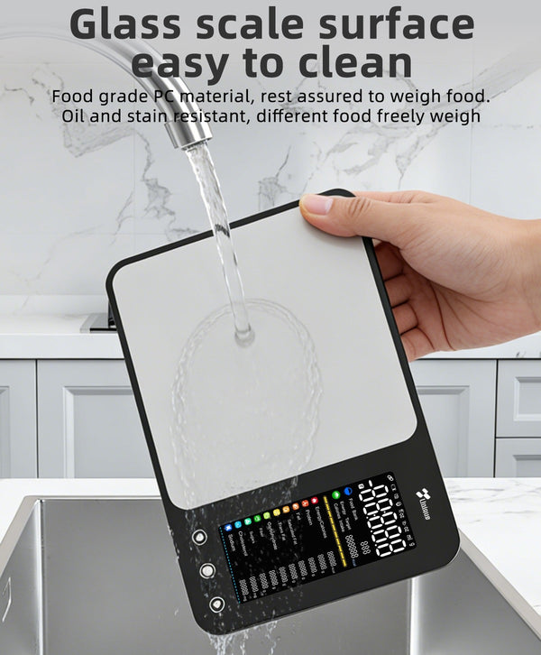 Smart Kitchen Scale Food Calorie Protein Fat Carbs Nutritional Calculator 11LBS