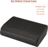 6 Slots Watch Case - Luxury Watch Roll 6 Slots Travel Box Recycled Leather Case