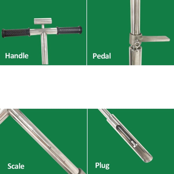 Soil Sampler Probe Tool Stainless Steel Soil Test Kits With Ejector Foot Pedal