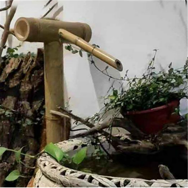 Bamboo Water Flow Ornaments Courtyard Water Circulation Bamboo Water Flow Device