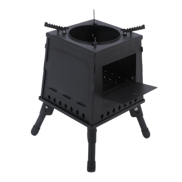 Wood Burning Camping Stove & Bag for Backpacking Outdoor Cooking Heating