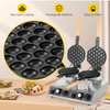Commercial Electric Bubble Egg Cake Maker Oven Waffle Pan Kitchen Baker Machine