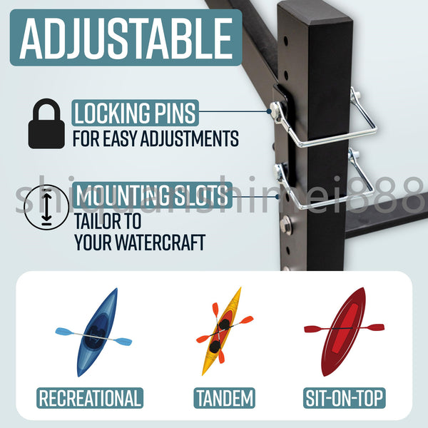 4 Tiers Heavy Duty Freestanding Kayak Surf Board Storage Rack for Kayaks Canoe